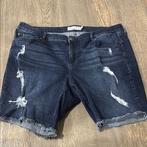 Torrid Dark Blue Jean Shorts